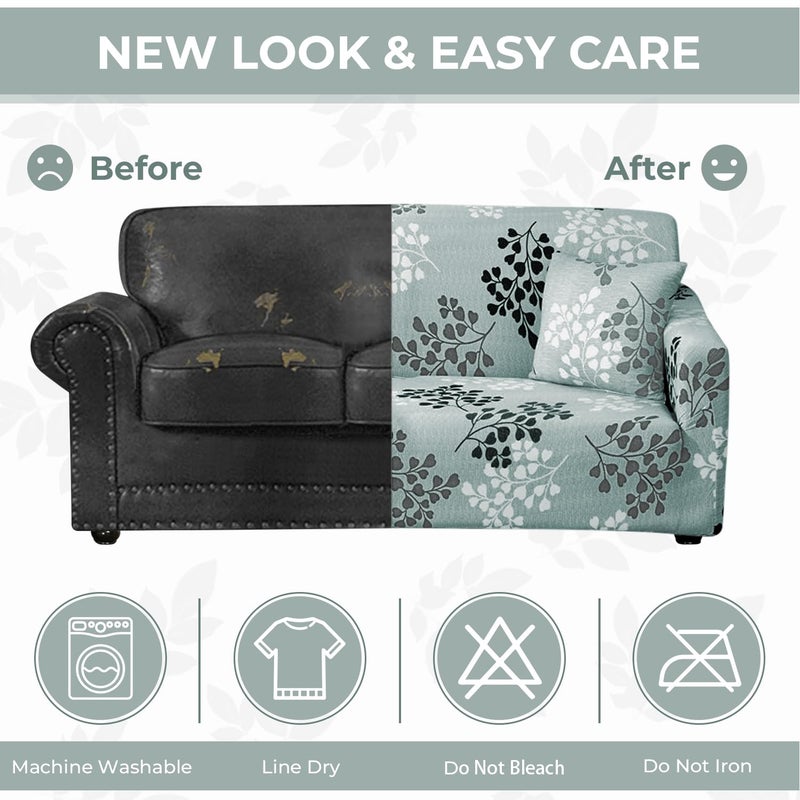 Lamberia Printed Sofa Cover Stretch Couch Cover Sofa Slipcovers for Couches and Loveseats with Two Pillow Case (Fall, Sofa-4 Seater) - Image 5